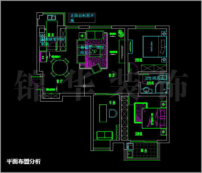 融喬中央花園三房?jī)蓮d兩衛(wèi)110平米 戶(hù)型