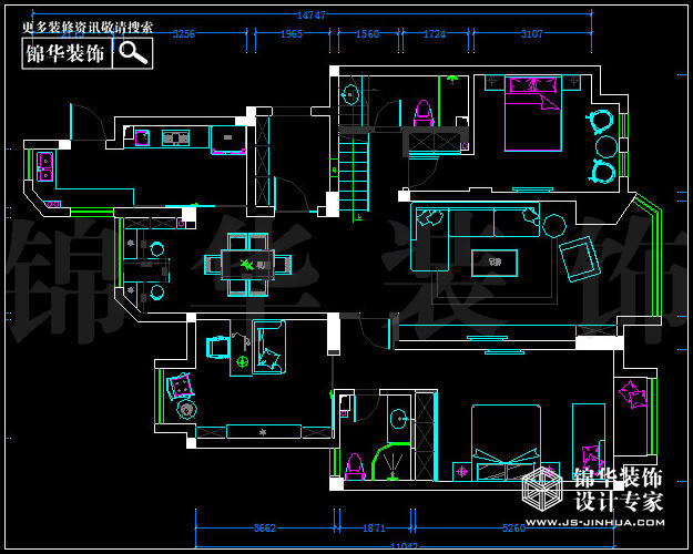 保利紫晶山六樓頂層140平米  戶(hù)型
