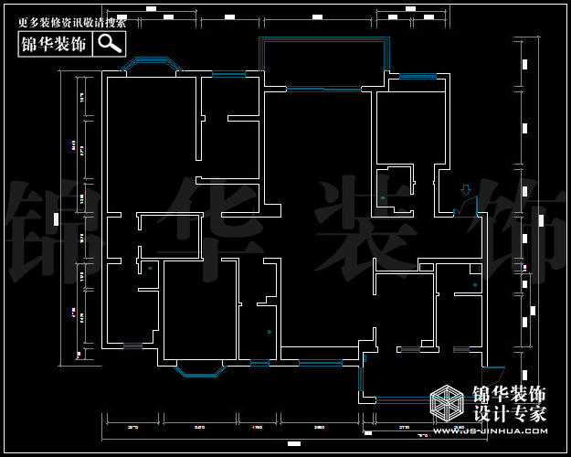 天正濱江A2戶型286平米 戶型